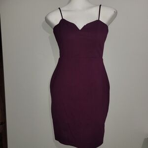 Lulus Sexy Plum Bodycon Dress ~~ Size Medium
